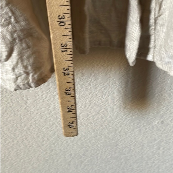 Beige Button-Up Blouse - Picture 3 of 7